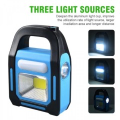 Lanterna solara cob led portabila pentru camping Lanterna solara cob led portabila pentru camping