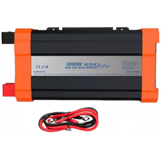 Invertor sinus pur 3000W, 12v la 220v, USB, ecran LCD alimentare orice dispozitiv inclusiv frigider Invertor sinus pur 3000W, 12v la 220v, USB, ecran LCD alimentare orice dispozitiv inclusiv frigider