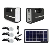Panou solar 3 becuri lanterna LED, USB incarcare telefon