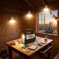 Kit panou solar 3 becuri LED radio digital afisaj incarcare telefon telecomanda bluetooth lanterne