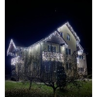 Instalatie PREMIUM Turturi Flash 13.5m FIR GROS Interconectabila perdea franjurata 4 culori