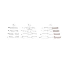 Placute 30 cm  fixare perdele PVC transparente industriale