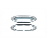 Set 10 Capse Ovale, metal, dimensiuni 42 x 22 mm