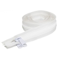 Fermoare pentru lipire, lungime 3 m - alb