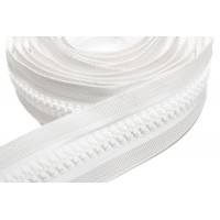 Fermoare pentru lipire, lungime 3 m - alb