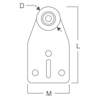 Carucior cu rulment pentru culisare prelata, 24 mm