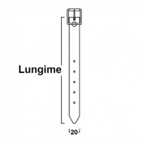 Curelusa din PVC, dimensiune 25 cm, culoare gri