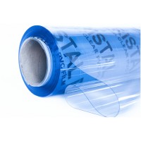 Folie cristal 1,4 m x 30 m, pentru terase si foisoare, grosime 0.75 mm, transparenta Cristal Flex