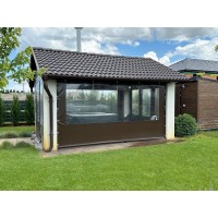 Folie cristal 1,5 m x 10 m, pentru terase si foisoare, grosime 0.5 mm, transparenta Cristal Flex