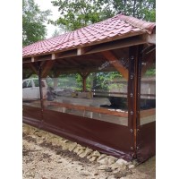 Folie cristal 1,5 m x 15 m, pentru terase si foisoare, grosime 0.5 mm, transparenta Cristal Flex