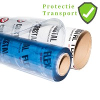 Folie cristal 1.37 m x 30 m, pentru terase si foisoare, grosime 0.5 mm, transparenta Cristal Flex