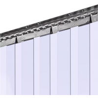 Lamele PVC, 2 mm x 20 cm x 50 ml - pentru perdele industriale