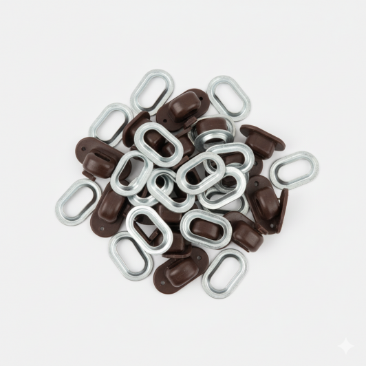 Set 10 Capse Ovale si 10 Bride Complet de Accesorii pentru Inchideri Terase - Set 10 Capse Ovale si 10 Bride Complet de Accesorii pentru Inchideri Terase -