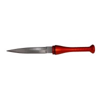 Mini cutit de vanatoare   Home Run, model bata baseball, otel inoxidabil, 11.5 cm, rosu