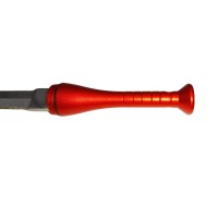 Mini cutit de vanatoare   Home Run, model bata baseball, otel inoxidabil, 11.5 cm, rosu