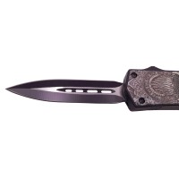 Briceag de vanatoare automat   Chinese Hannya, 22 cm, negru, husa inclusa