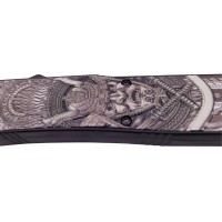 Briceag de vanatoare automat   Chinese Hannya, 22 cm, negru, husa inclusa