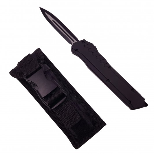 Briceag de vanatoare automat   Military Help, 24.5 cm, negru, husa inclusa