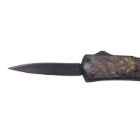Briceag automat de vanatoare   Wolf Blood, metalic, 13.5 cm, negru