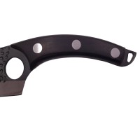 Set trei cutite macelarie  , lucrate manual, Huang Cook, 27.5 cm, negru, teaca piele