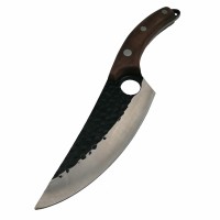 Set trei cutite macelarie , lucrate manual, Cool Cook, 27.5 cm, maro, teaca inclusa Set trei cutite macelarie , lucrate manual, Cool Cook, 27.5 cm, maro, teaca inclusa