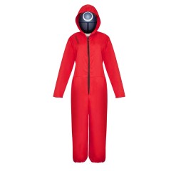 Costum pentru adulti  , Squid Game, model Cerc, marimea XXL, rosu