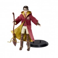 Figurina Harry Potter articulata , Quidditch Seeker, editie de colectie, 18 cm, stativ i