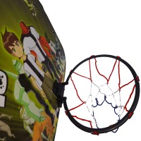 Set mini cos de baschet  , Ben 10 Edition, plastic, minge inclusa