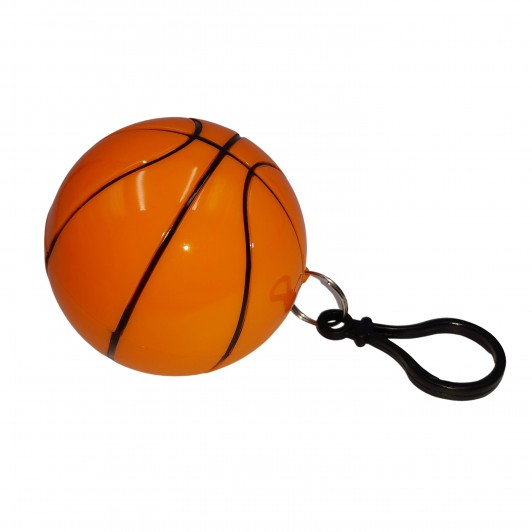 Pelerina de ploaie   , Poncho Basketball, one size, plastic, portocaliu