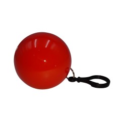 Pelerina de ploaie   , Poncho Ball, plastic, one size, rosu