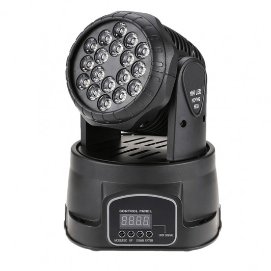 Proiector LED color   , Light Maddness, jocuri de lumini, 70W, 18 surse lumina, negru