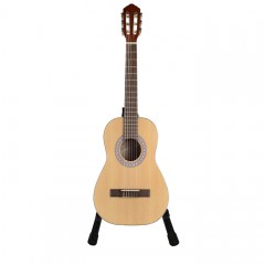 Chitara clasica  , 95 cm, lemn, Clasica, natur, stativ inclus