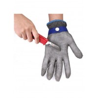 Manusa de protectie   , Schutzender Helfer, marimea XL, otel inoxidabil, argintiu