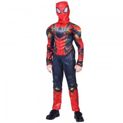 Set costum Iron Spiderman , New Attitude, 5-6 ani, rosu