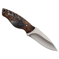 Cutit de vanatoare   Stag Call, 20 cm, bej, husa inclusa