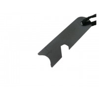 Amnar pentru camping , Ultimate Survival, otel inoxidabil, 10 cm, negru, fluier inclus