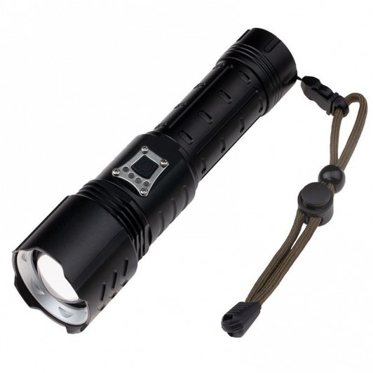 Lanterna de supravietuire , Unmittelbare Rettung, metalica, LED, USB, zoom, negru
