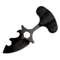 Cutit tactic de camping , Broken Death, 8 cm, negru, teaca inclusa