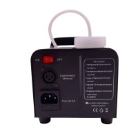 Masina de fum cu LED-uri   , Party Fiesta, 600 W, metalic, jocuri de lumini, negru, teleco