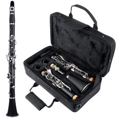 Clarinet  , Musical Virtue, 17 clape, 67 cm, negru, geanta inclusa