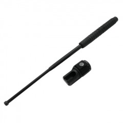 Baston telescopic , Standard Guard, otel inoxidabil, 40 cm, negru, toc tactic inclus