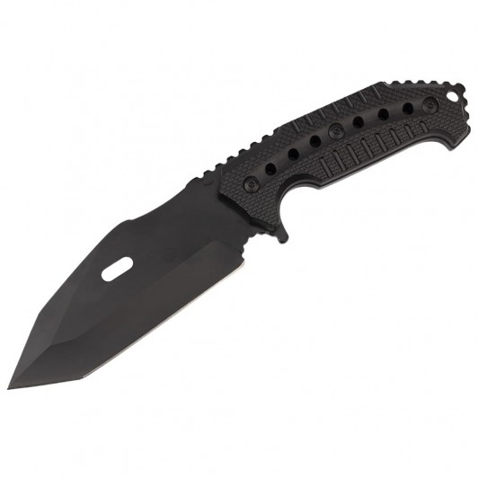 Cutit de vanatoare Survival Avenue, otel inoxidabil, 23 cm, negru Cutit de vanatoare Survival Avenue, otel inoxidabil, 23 cm, negru