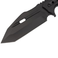 Cutit de vanatoare   Survival Avenue, otel inoxidabil, 23 cm, negru