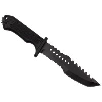 Cutit de vanatoare   Survival Spirit, otel inoxidabil, amnar, 30.5 cm, negru, teaca incl