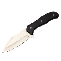 Cutit de vanatoare   Old Future, otel inoxidabil, 25 cm, negru, teaca inclusa
