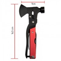 Cleste multifunctional , Survival Instinct, otel inoxidabil, 16 functii, 16.5 cm, rosu Cleste multifunctional , Survival Instinct, otel inoxidabil, 16 functii, 16.5 cm, rosu