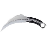 Cutit karambit, Comando Specialist, otel inoxidabil, 33 cm, argintiu, teaca inclusa