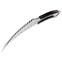 Cutit karambit, Comando Specialist, otel inoxidabil, 33 cm, argintiu, teaca inclusa