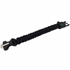 Bratara supravietuire , Military Surplus, paracord, 26 cm, negru
