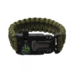 Bratara supravietuire , Military Surplus, paracord, 26 cm, verde